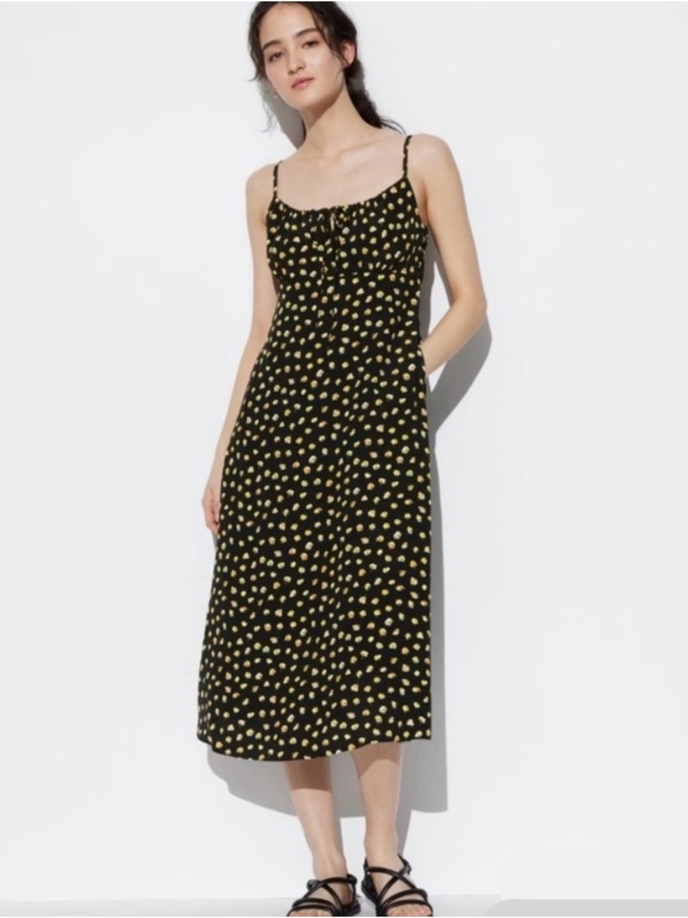 Uniqlo Slip Midi Dress Sz XS